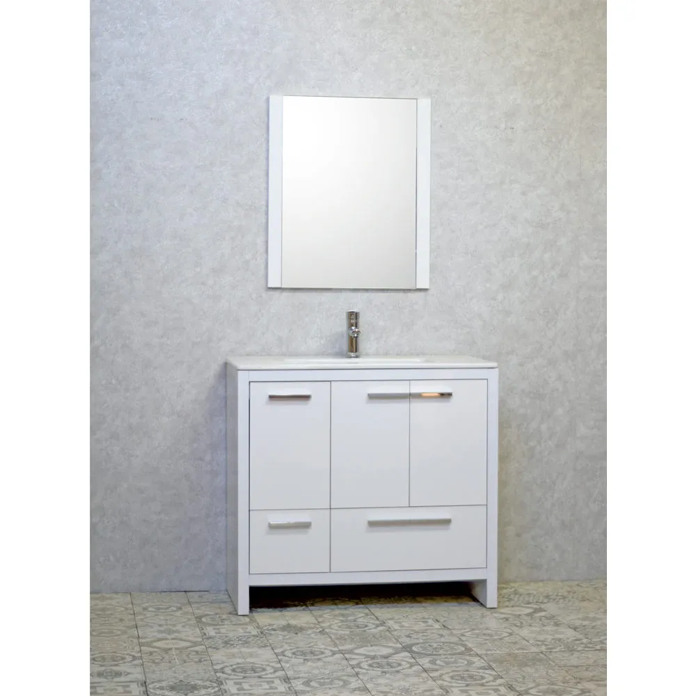 Alliance 36” White Bathroom Vanity (Left)