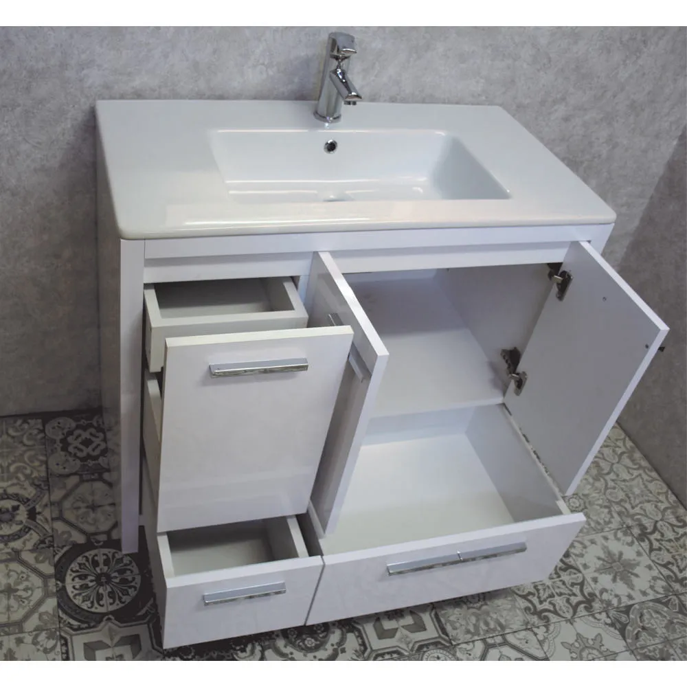 Alliance 36” White Bathroom Vanity (Left)