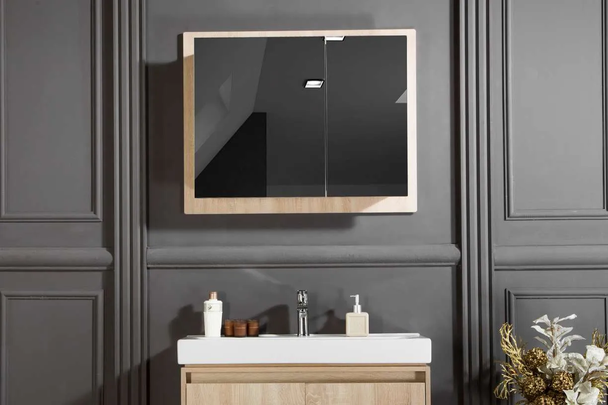 Wall Mounted Bathroom Storage Cabinet Medicine Cabinet with Mirror