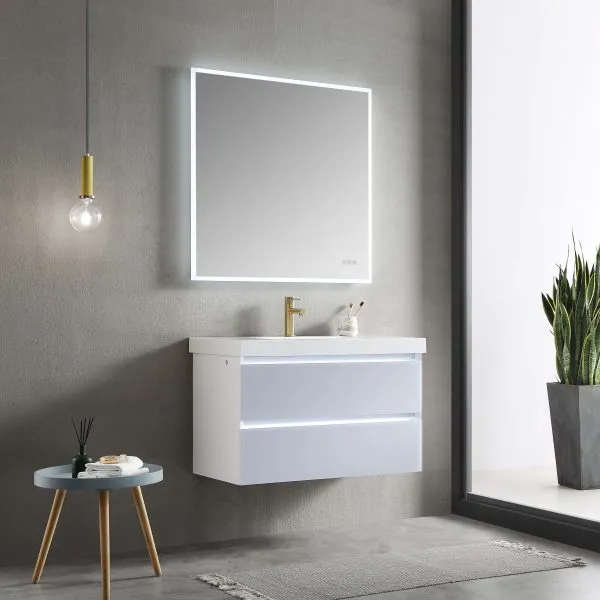 Oak Linen Cabinet - Atlanta 39'' Bathroom Storage - VanitySale