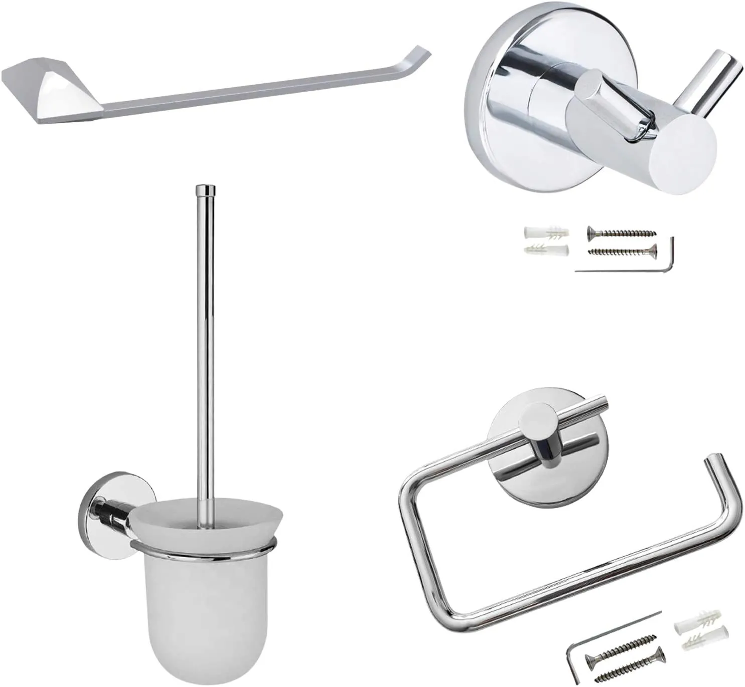 PentaUSA Toilet and Bath Accessories Set