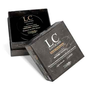 Vetiver 0.5oz (15 gr) Solid Perfume - TROIA US Solid Cologne for Women, Travel Size, Handmade Wax Perfume