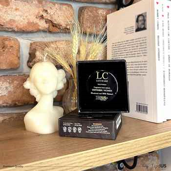 Vetiver 0.5oz (15 gr) Solid Perfume - TROIA US Solid Cologne for Women, Travel Size, Handmade Wax Perfume