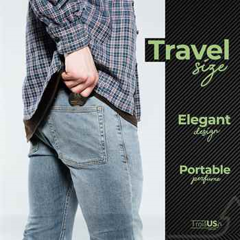 0.5oz  (15g) Solid Cologne for Men - TROIA US Sweet & Spicy Scent, Travel Size Handmade Perfume