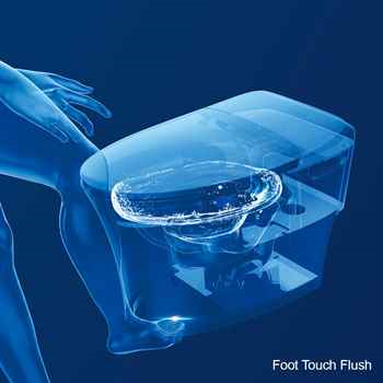 16.13" W x 26.00" D x 19.38" H – Heated, Auto Flush, Remote-Controlled Smart Toilet