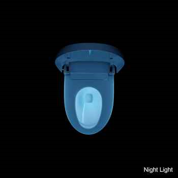 16.13" W x 26.00" D x 19.38" H – Heated, Auto Flush, Remote-Controlled Smart Toilet