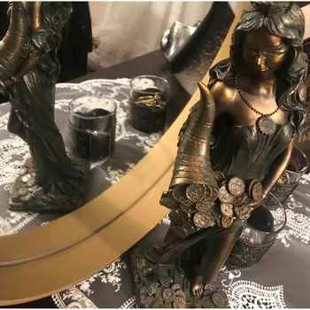 Ahu 27.5" Gold Mirror 