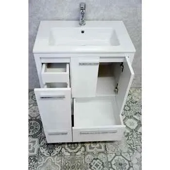Alliance 28” White Bathroom Vanity (left)