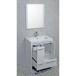 Alliance 28” White Bathroom Vanity (left)
