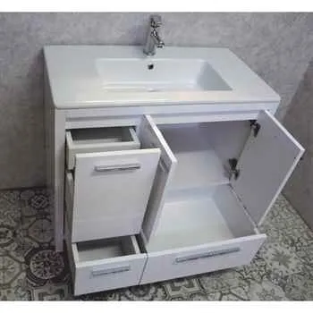 Alliance 36” White Bathroom Vanity (Left)