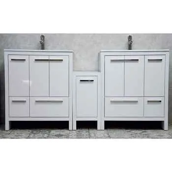 Alliance 68” White Bathroom Vanity 