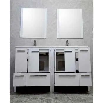 Alliance 72" White Bathroom Vanity