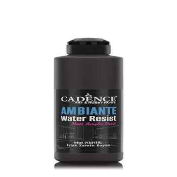 Ambiante Water Resist Matt Acrylic Paint BLACK 500 ml - 16.90 oz