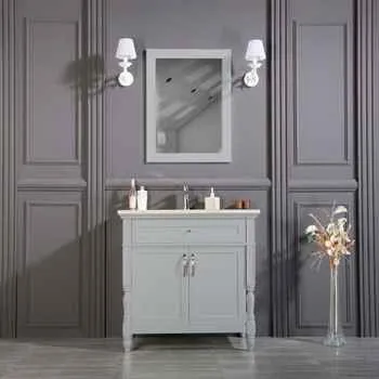 Paterson 36" Gray Bathroom Cabinet