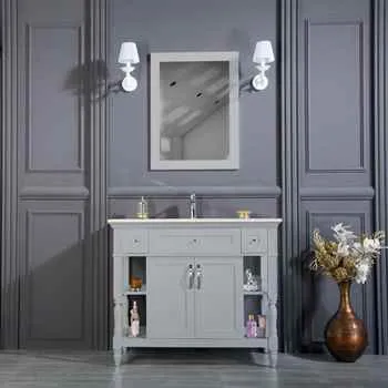 Paterson 42" Gray Bathroom Cabinet