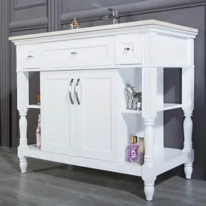 Paterson 42" White Bathroom Cabinet