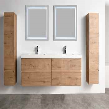 Asos 72 inch Classic Oak Double Sink Vanity