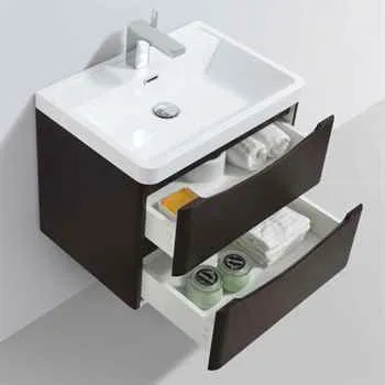 Athens 24 Inch Chestnut Bathroom Vanity - Modern Style and Storage Combo
