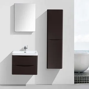 Athens 24 Inch Chestnut Bathroom Vanity - Modern Style and Storage Combo