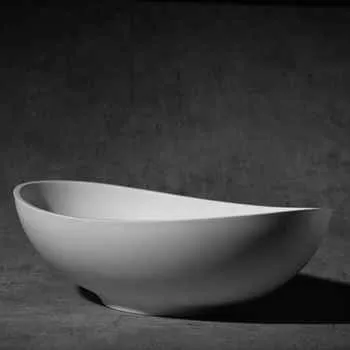 Atlas Sink Acyrlic White Solid Surface 22 1/2"w 13"l 6 1/4"h Oval Top Sink