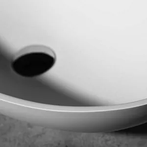 Atlas Sink Acyrlic White Solid Surface 22 1/2"w 13"l 6 1/4"h Oval Top Sink