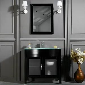 Jersey City 36" White Bathroom Cabinet