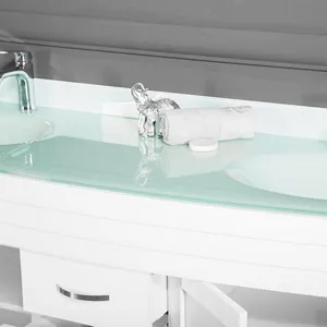 Jersey City 72-inch White Doble Sink Bathroom Vanity