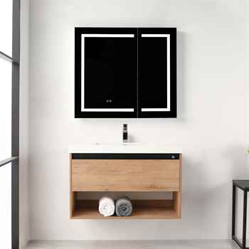 Begonia 36 inch Classic Oak LED Vanity