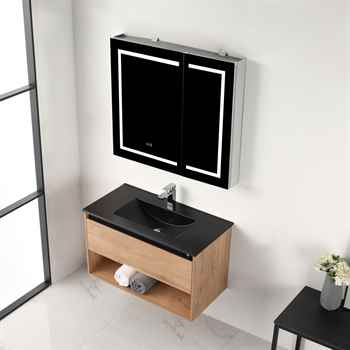 Begonia 36 inch Classic Oak LED Vanity