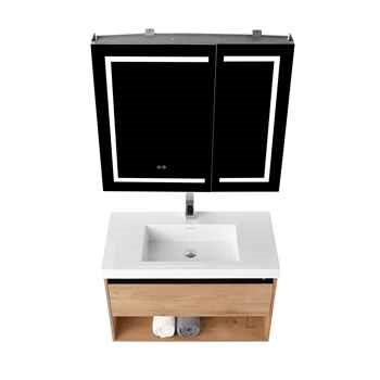 Begonia 36 inch Classic Oak LED Vanity