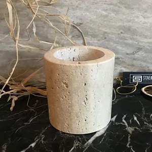 Beige Traverten Bath Set  (6 PIECE)