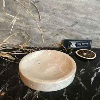 Beige Traverten Bath Set  (6 PIECE)