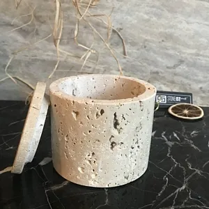 Beige Traverten Bath Set  (6 PIECE)