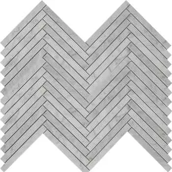 Bianco Carrara Herringbone Mosaic Tile Polished & Honed Sheet size Mixed Marble - Extra 7 off