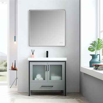 Birmingham 36 Inch Vanity with Metal Grey