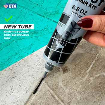 Black 8.8 oz Premixed Grout Repair Kit 2 Pack for Bathroom Kitchen Floors and Walls PentaUSA