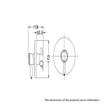 Bosphorus Built-in Shower-Sink Faucet