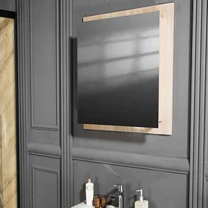 Brick Oak 36 inch Wall-Mounted Medicine Cabinets Mirror
