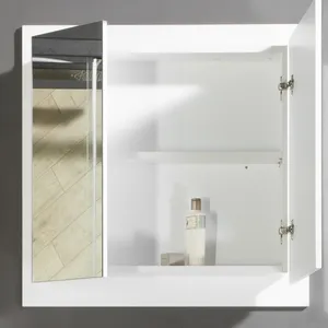 Brick White 36" Medicine Cabinet with Mirror