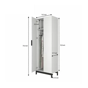Cannur M001 White House Wardrobe 31 1/2"