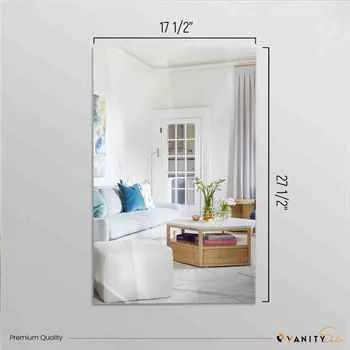 Chicago 27 3/4" Oak Mirror Frameless