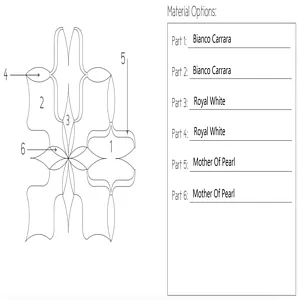 Christina Custom Water Jet Mosaic Design