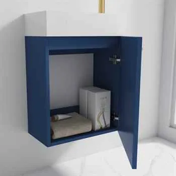 Colmar 18 Inch Bathroom Vanity Navy Blue