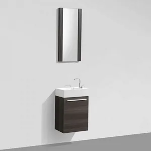 Colmar 18 Inch Modern Bathroom Vanity Dark Oak