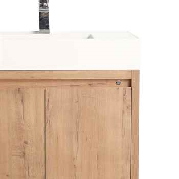 Cruze 48 inch Classic Oak LED Wall Vanity
