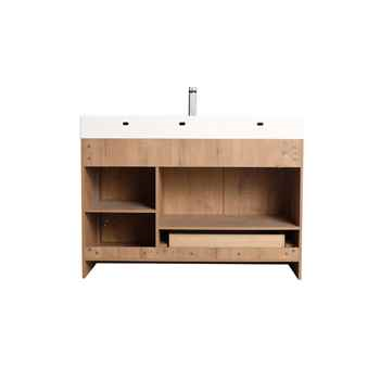 Cruze 48 inch Classic Oak LED Wall Vanity