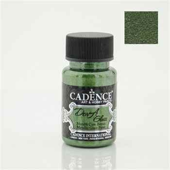 Dora Glass Metallic Glass & Porcelain Paint GREEN(3135)  50 ml - 1.69 oz