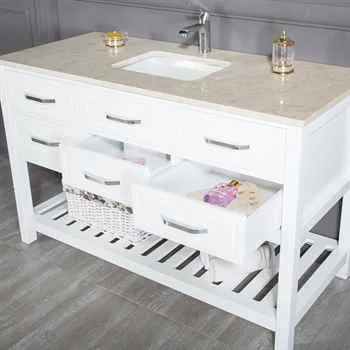 Edison 56" White Bathroom Cabinet