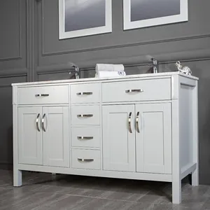 Woodbridge 56" Light Gray Bathroom Cabinet