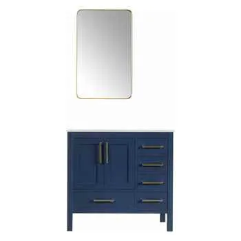 Grove 36" Navy Blue Bathroom Vanity